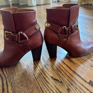 Ralph Lauren Purple Label Collection Saddle Brown Booties